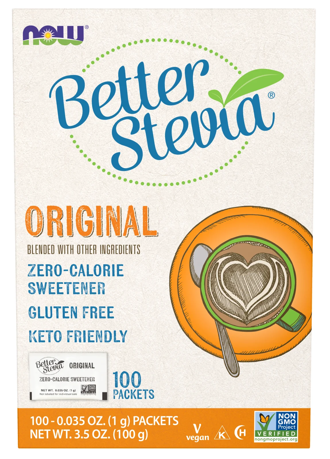NOW Foods Better Stevia Packets - Original