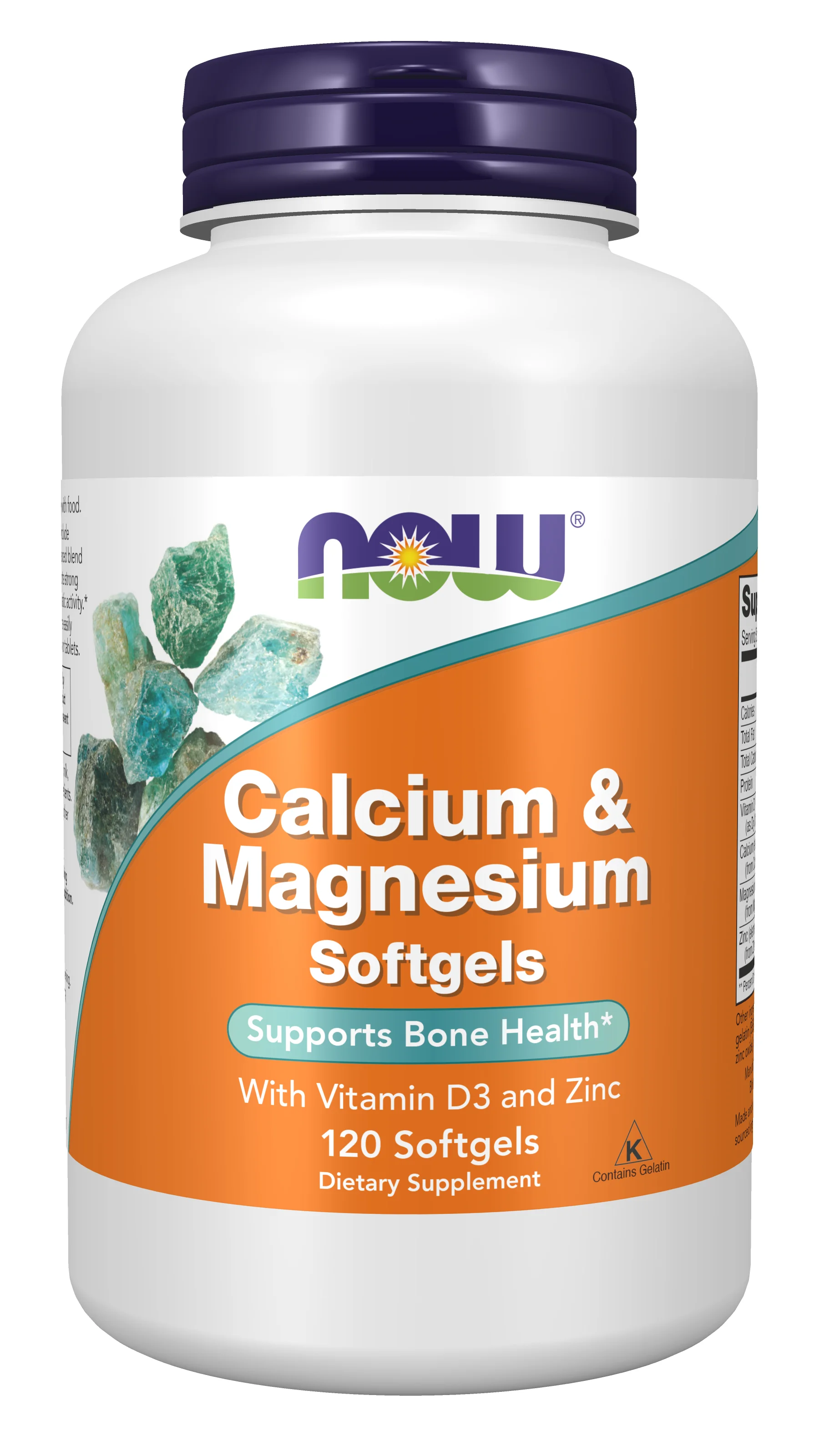 NOW Foods Calcium & Magnesium with Vit D and Zinc