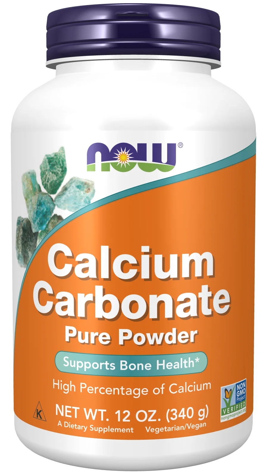 NOW Foods Calcium Carbonate, Pure Powder
