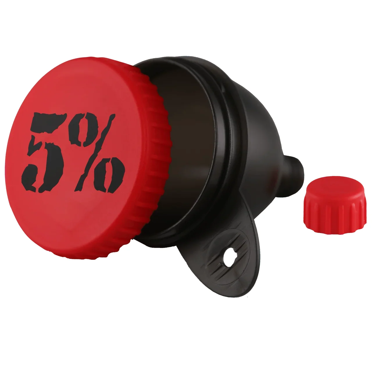 5% Nutrition 5% Funnel, Black & Red