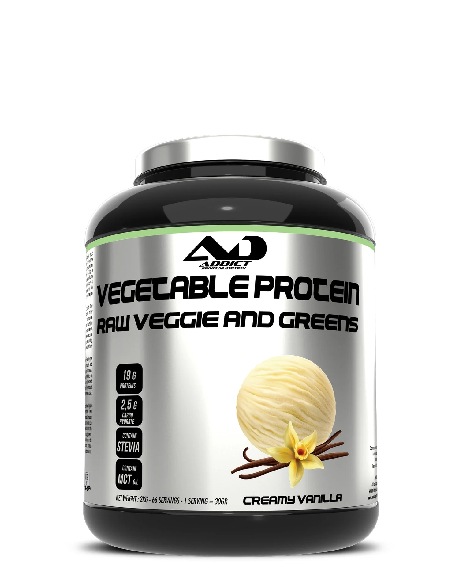 Addict Sport Nutrition Vegetable Protein Raw Veggie and Greens