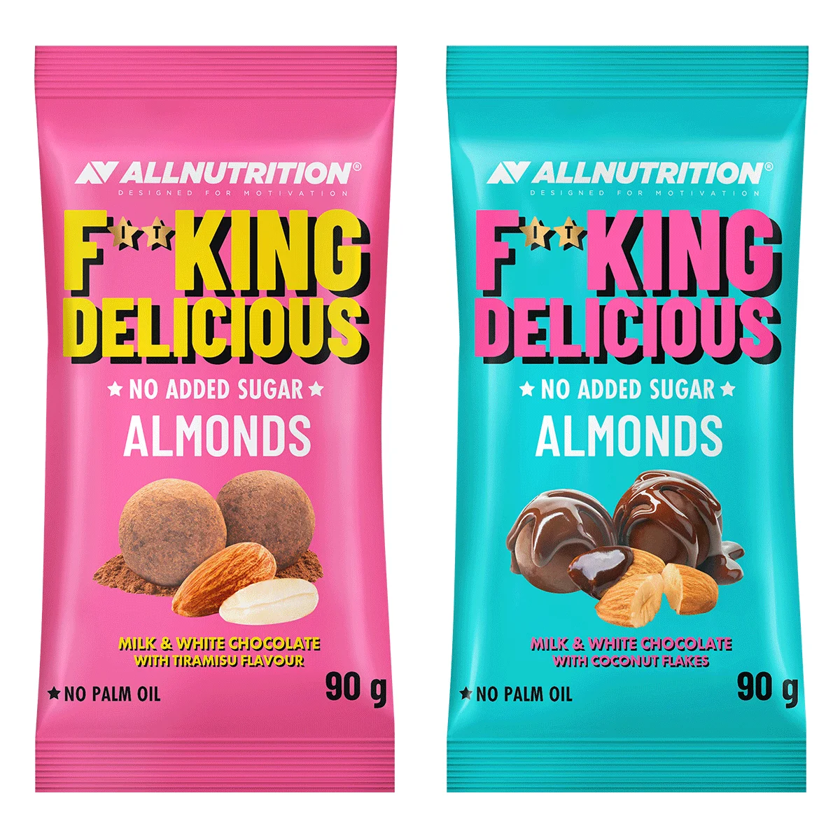 Allnutrition Fitking Delicious Almonds, Milk & White Chocolate with Coconut Flakes