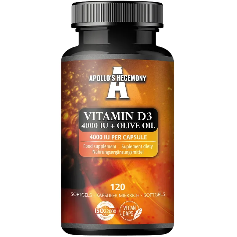Apollo's Hegemony Vitamin D3 4000IU + Olive Oil