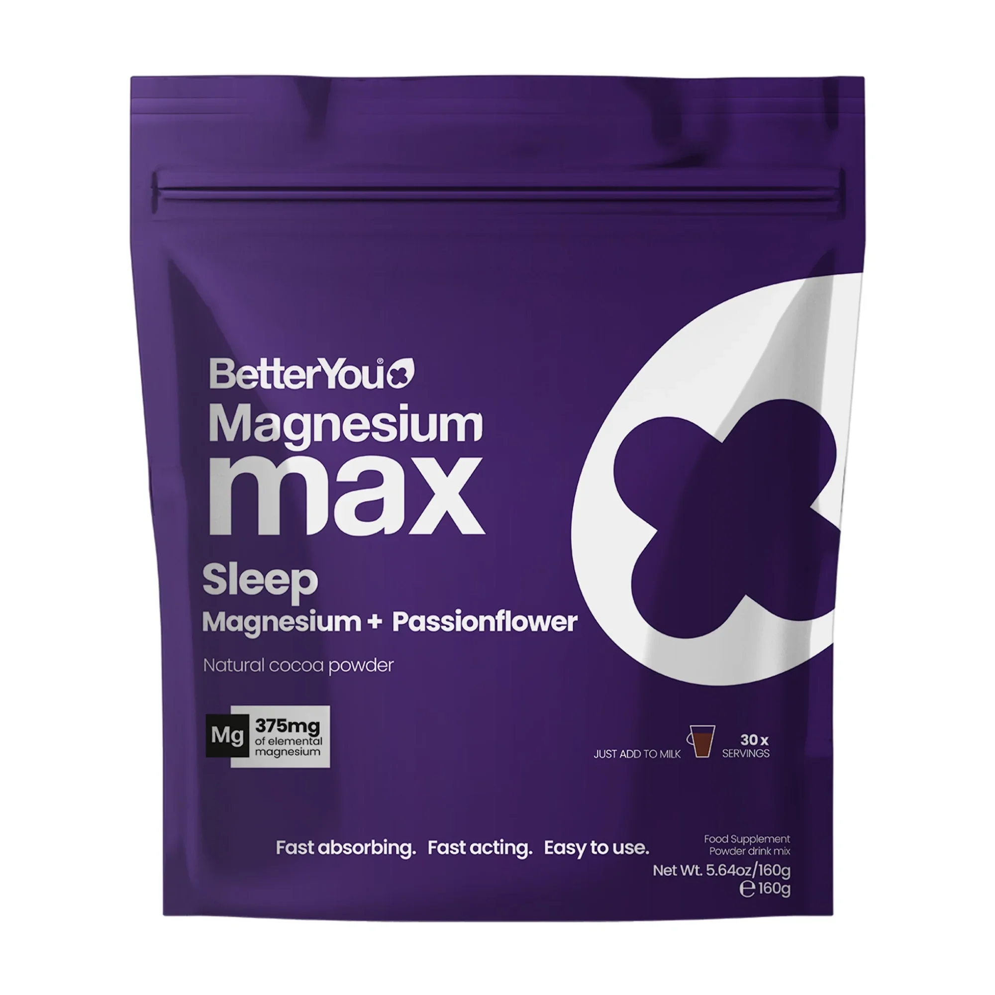 BetterYou Magnesium Max Sleep, Natural Cocoa