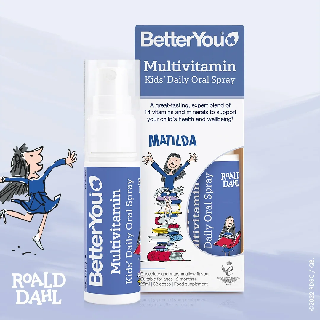 BetterYou Multivitamin Kids' Daily Oral Spray, Chocolate and Marshmallow