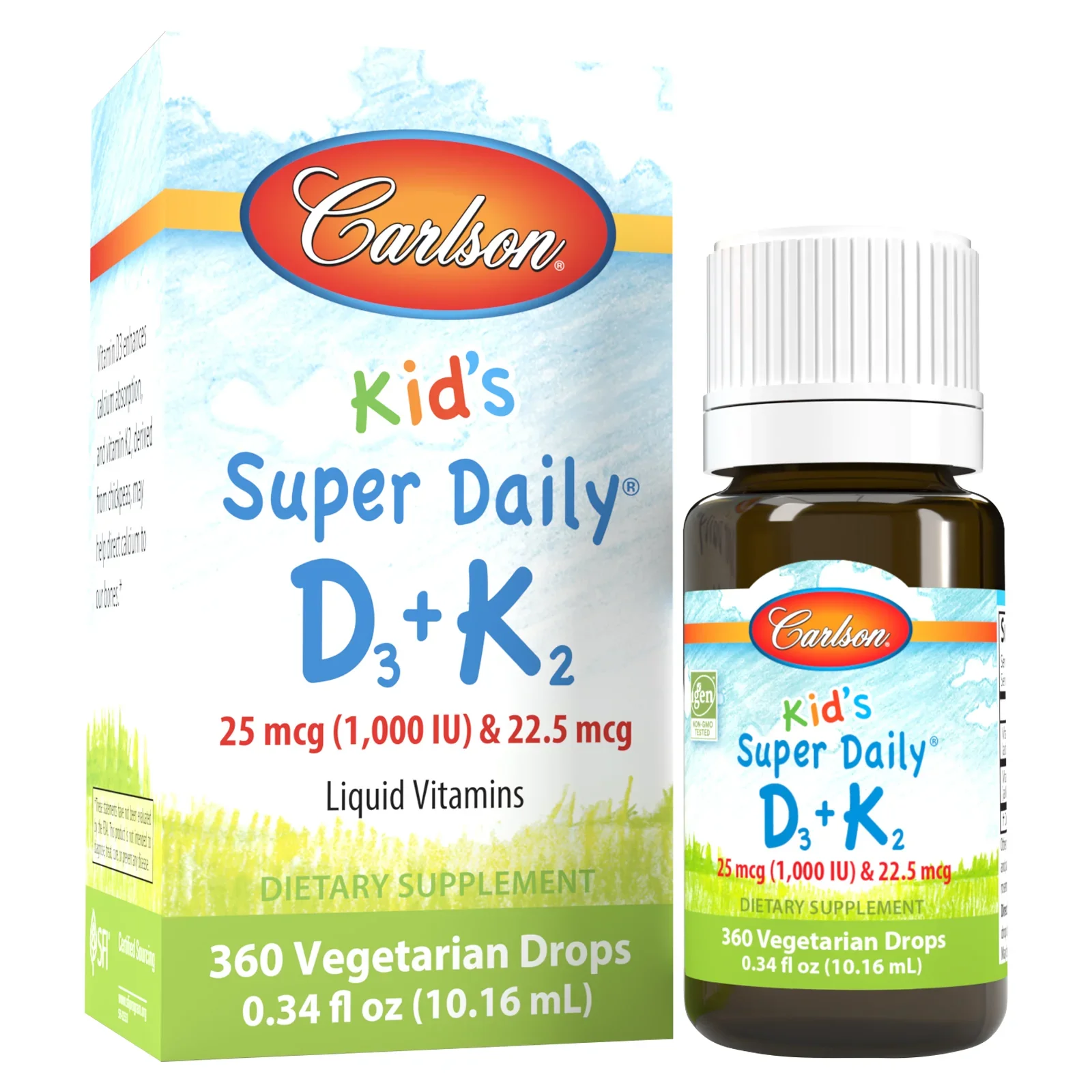 Carlson Labs Kid's Super Daily D3 + K2