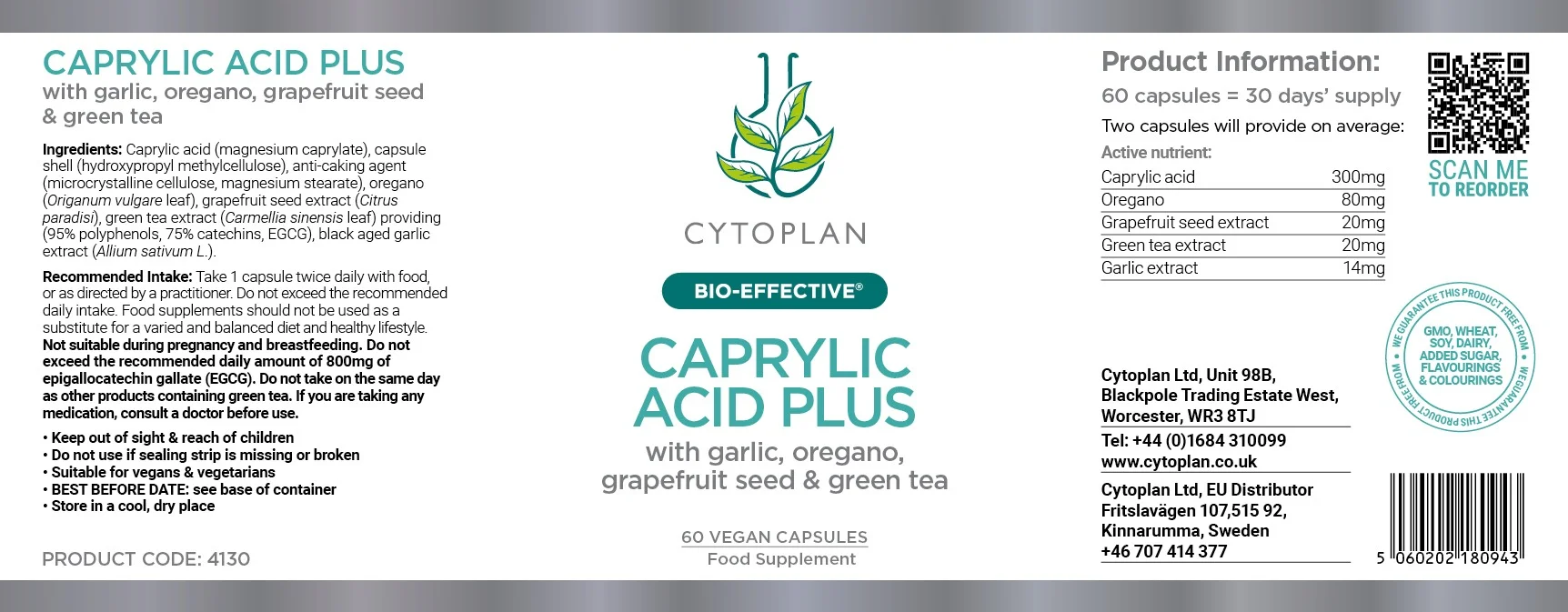 Cytoplan Caprylic Acid Plus