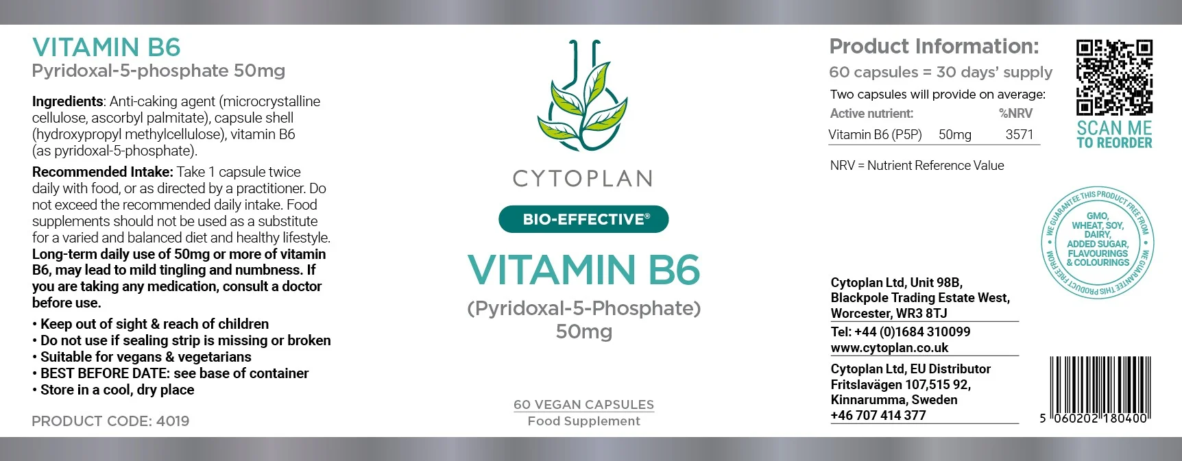 Cytoplan Vitamin B6