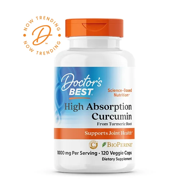 Doctor's Best High Absorption Curcumin From Turmeric Root with C3 Complex & BioPerine - 1000mg