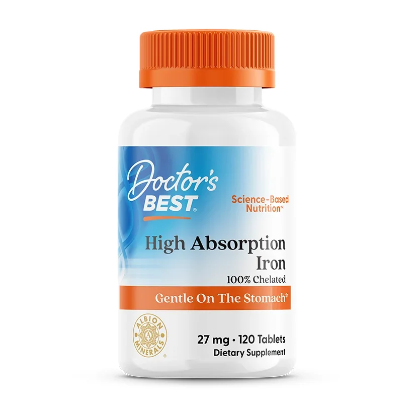 Doctor's Best High Absorption Iron, 27mg