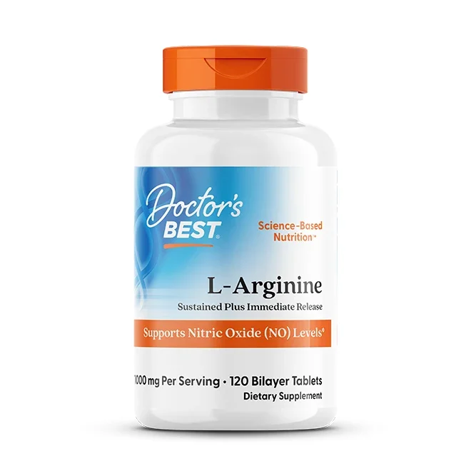 Doctor's Best L-Arginine - Sustained + Immediate Release, 1000mg