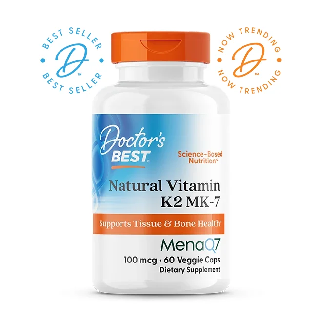 Doctor's Best Natural Vitamin K2 MK7 with MenaQ7 - 100mcg