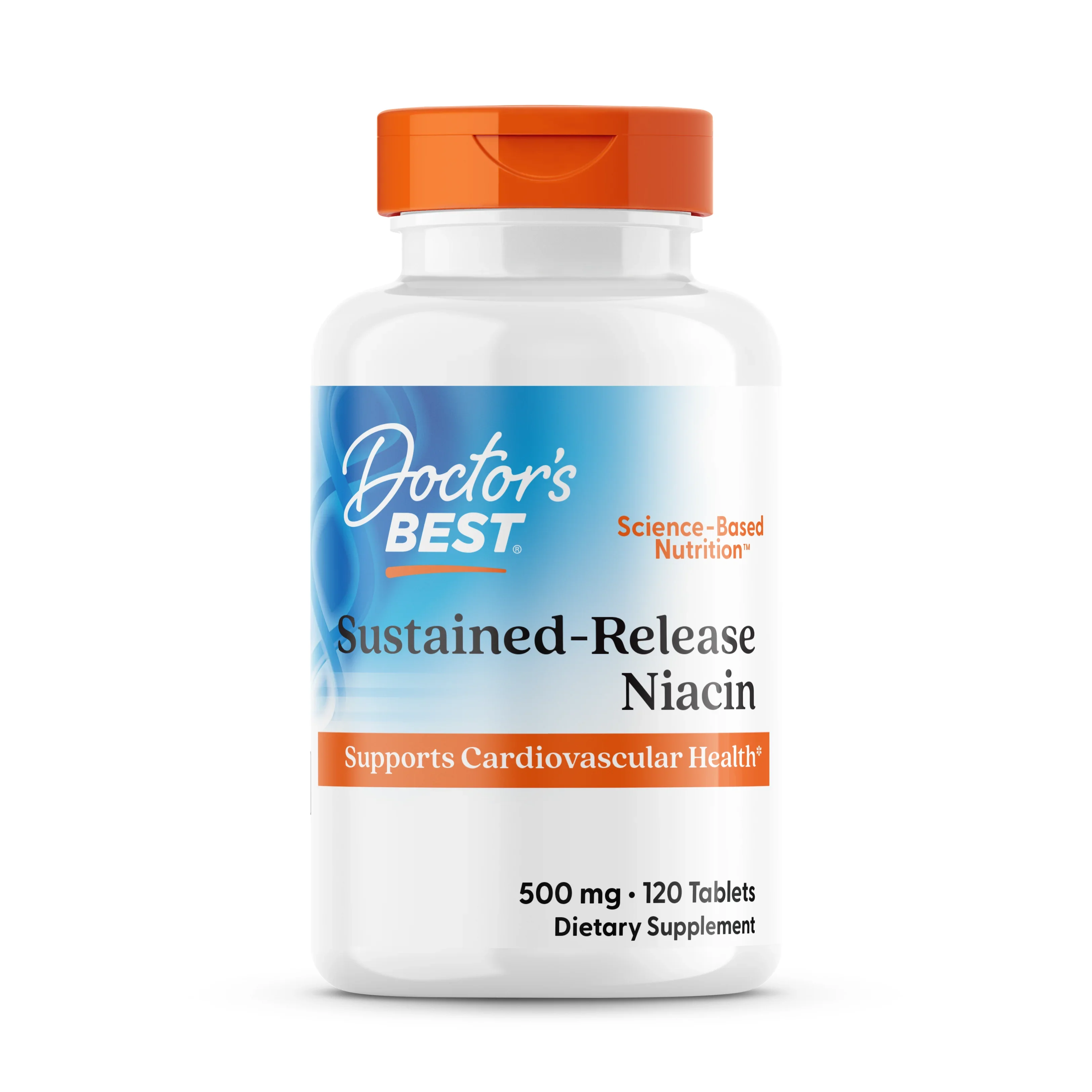Doctor's Best Sustained - Release Niacin, 500mg