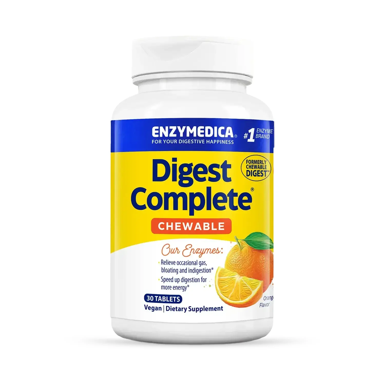 Enzymedica Digest Complete Chewable, Orange