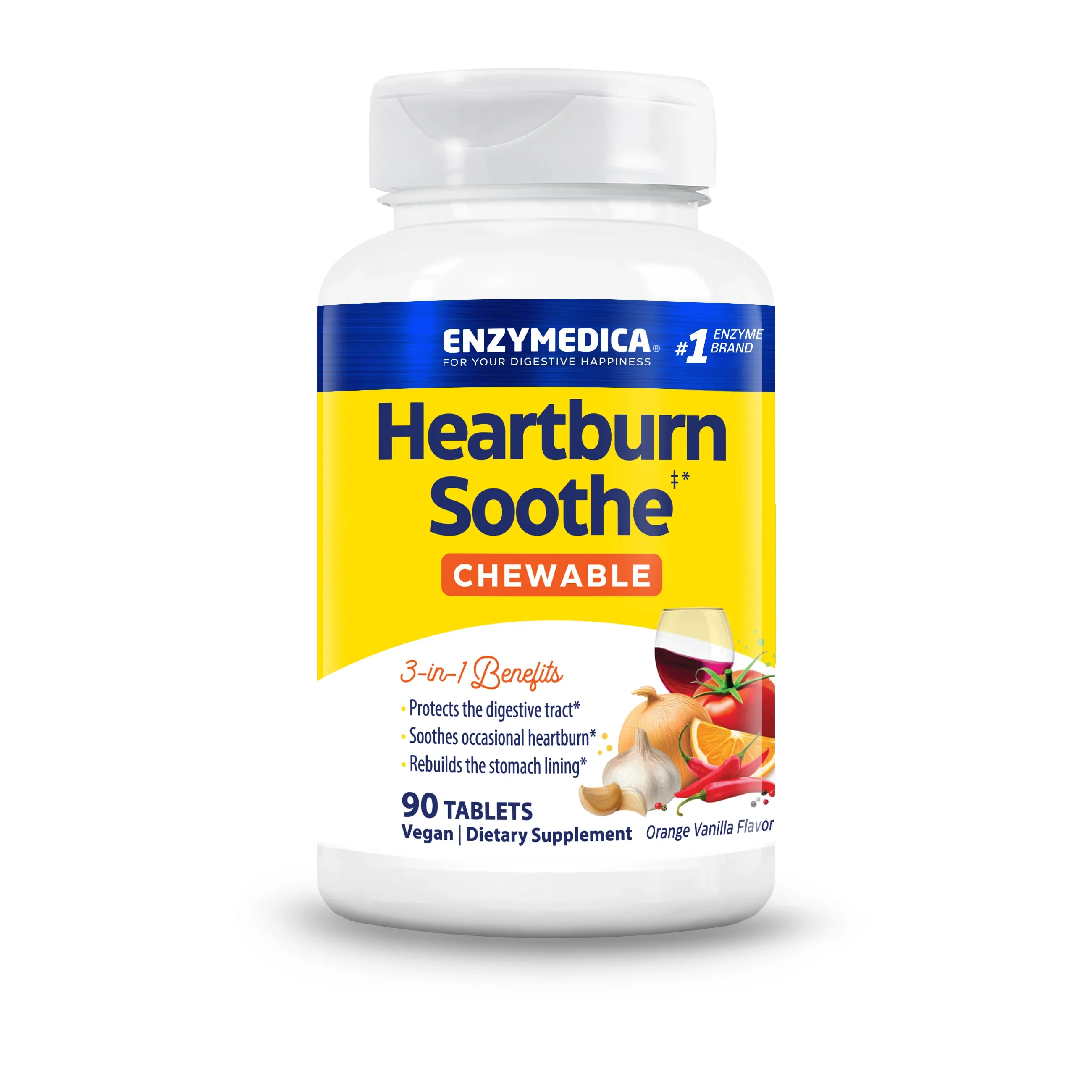 Enzymedica Heartburn Soothe - Orange Vanilla