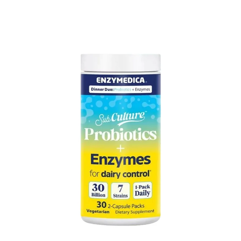 Enzymedica SubCulture Dinner Duo Probiotics + Enzyme for Dairy Control Packs