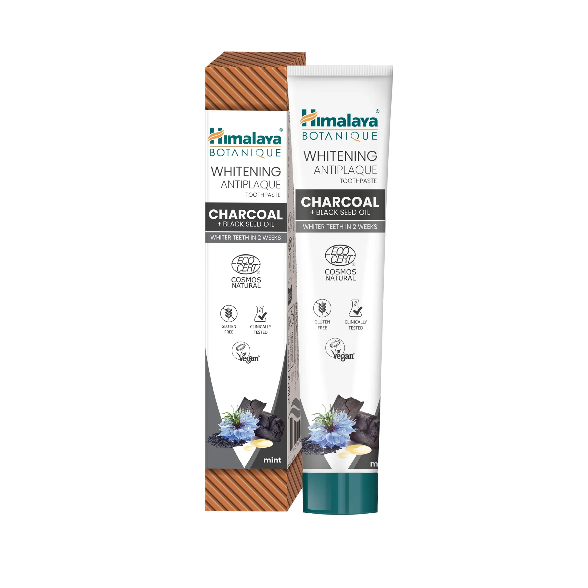 Himalaya Whitening Antiplaque Toothpaste Charcoal + Black Seed Oil, Mint