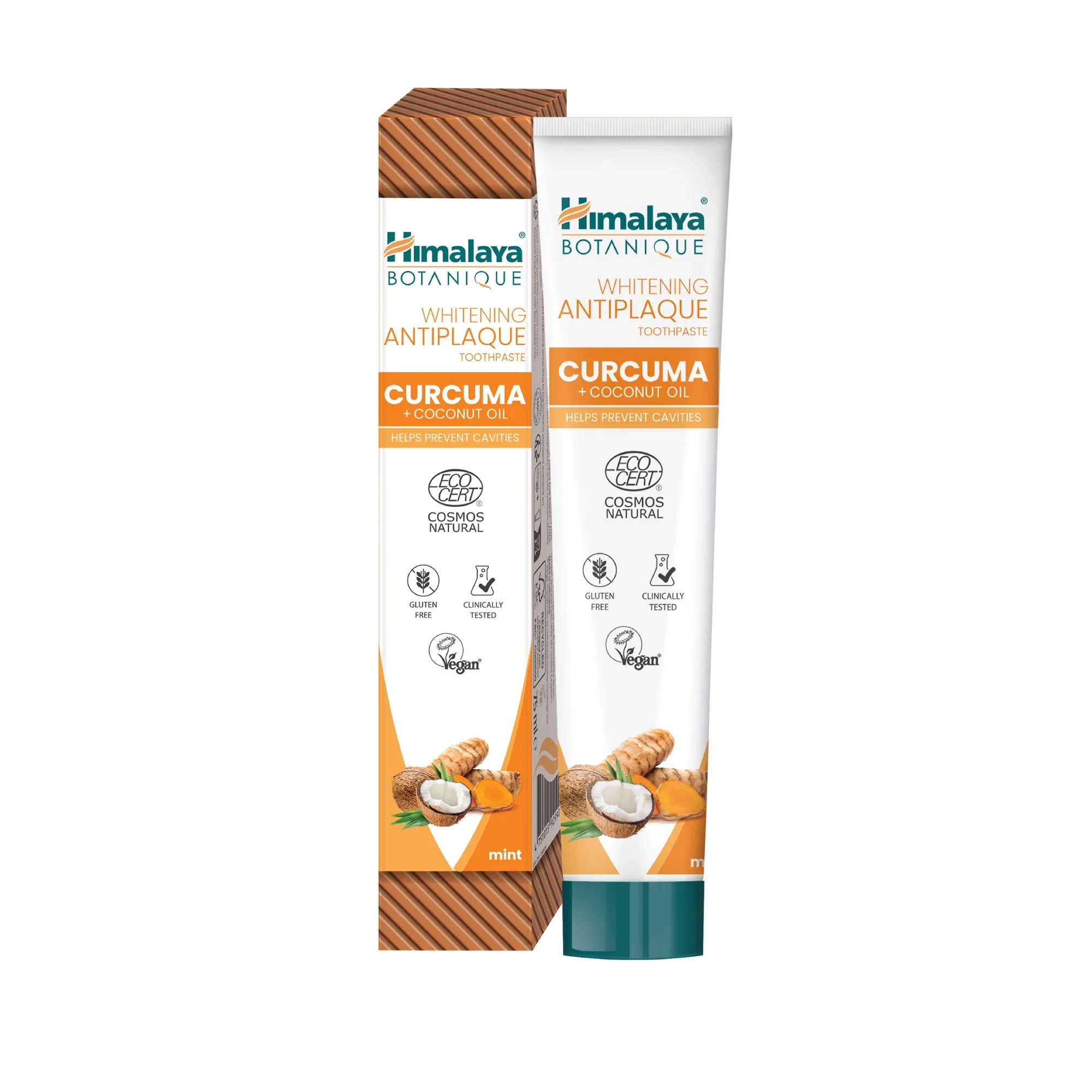 Himalaya Whitening Antiplaque Toothpaste Curcuma + Coconut Oil, Mint