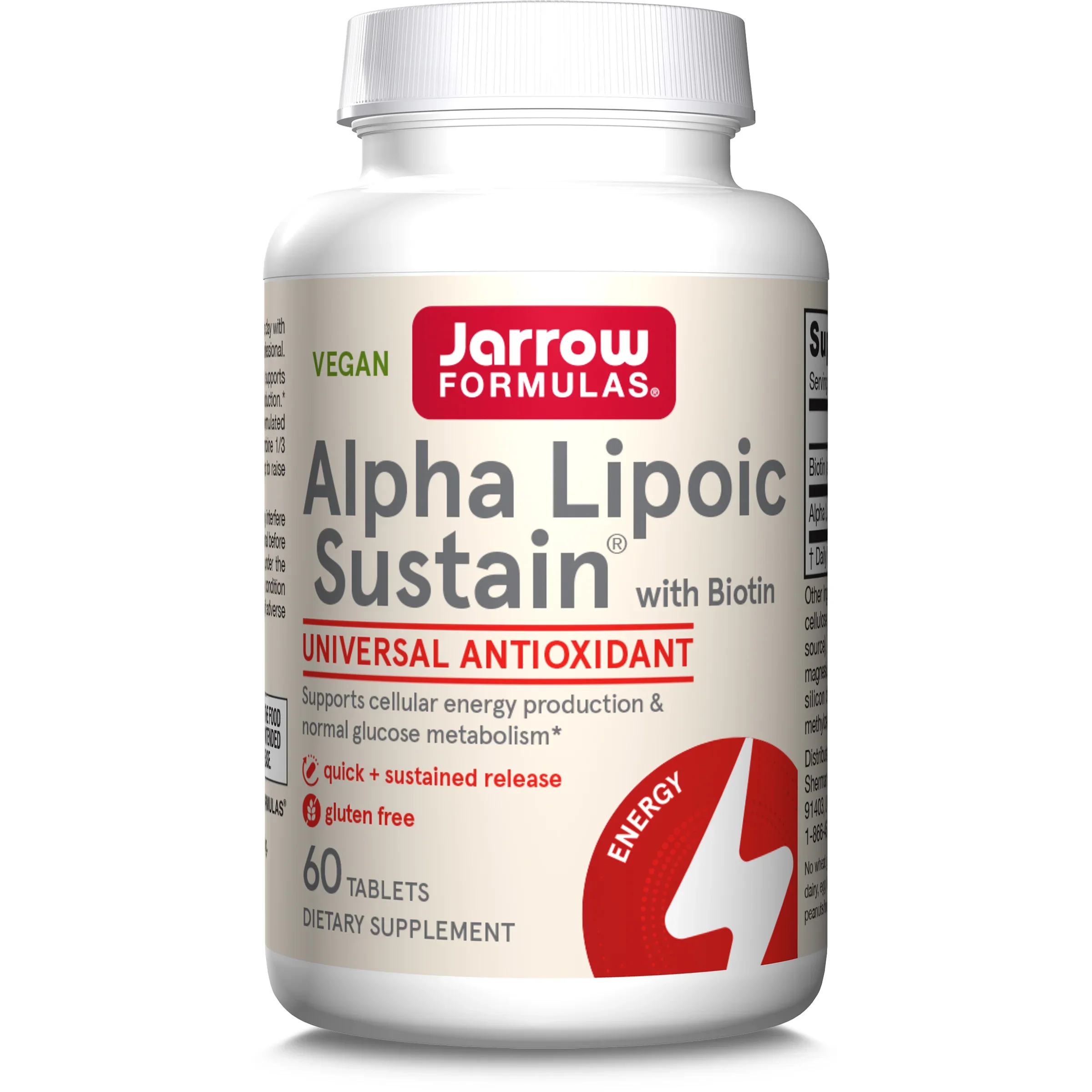 Jarrow Formulas Alpha Lipoic Sustain with Biotin