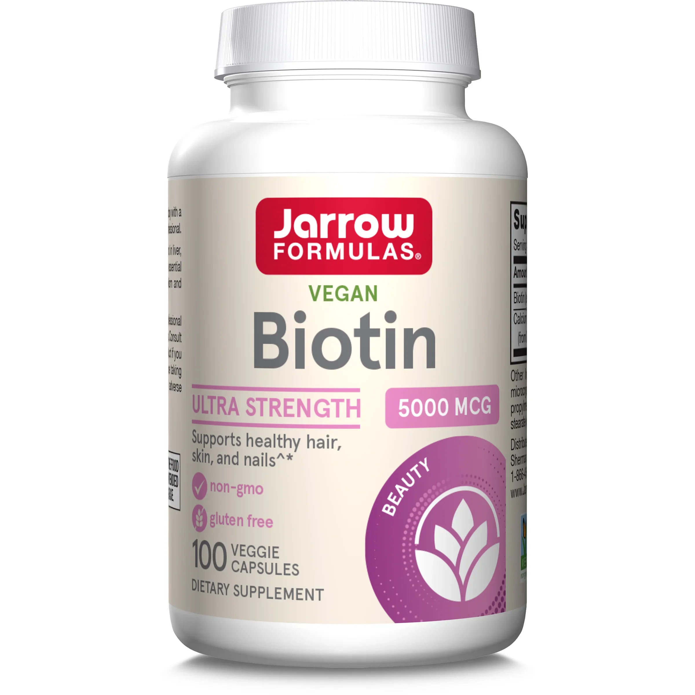 Jarrow Formulas Biotin, 5000mcg