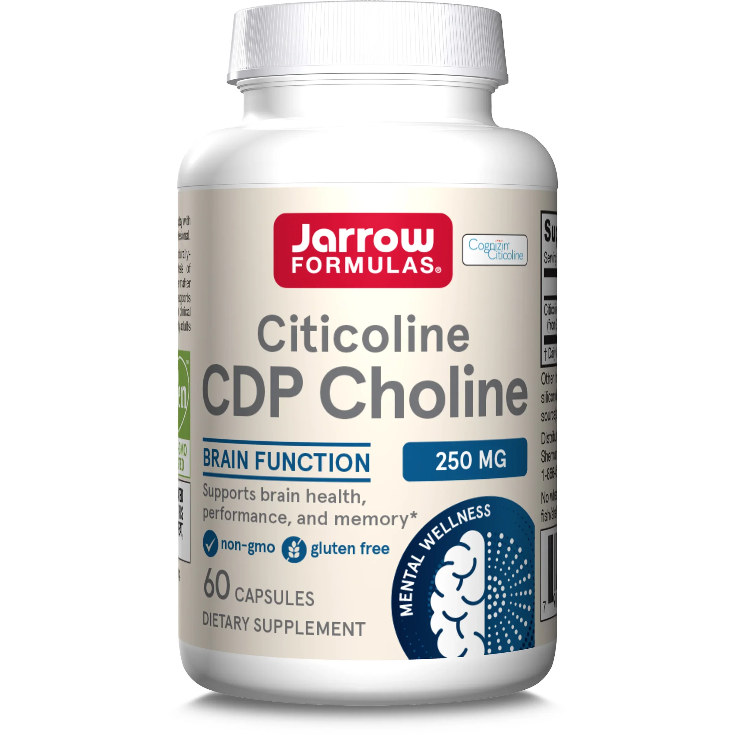 Jarrow Formulas Citicoline CDP Choline - 250mg