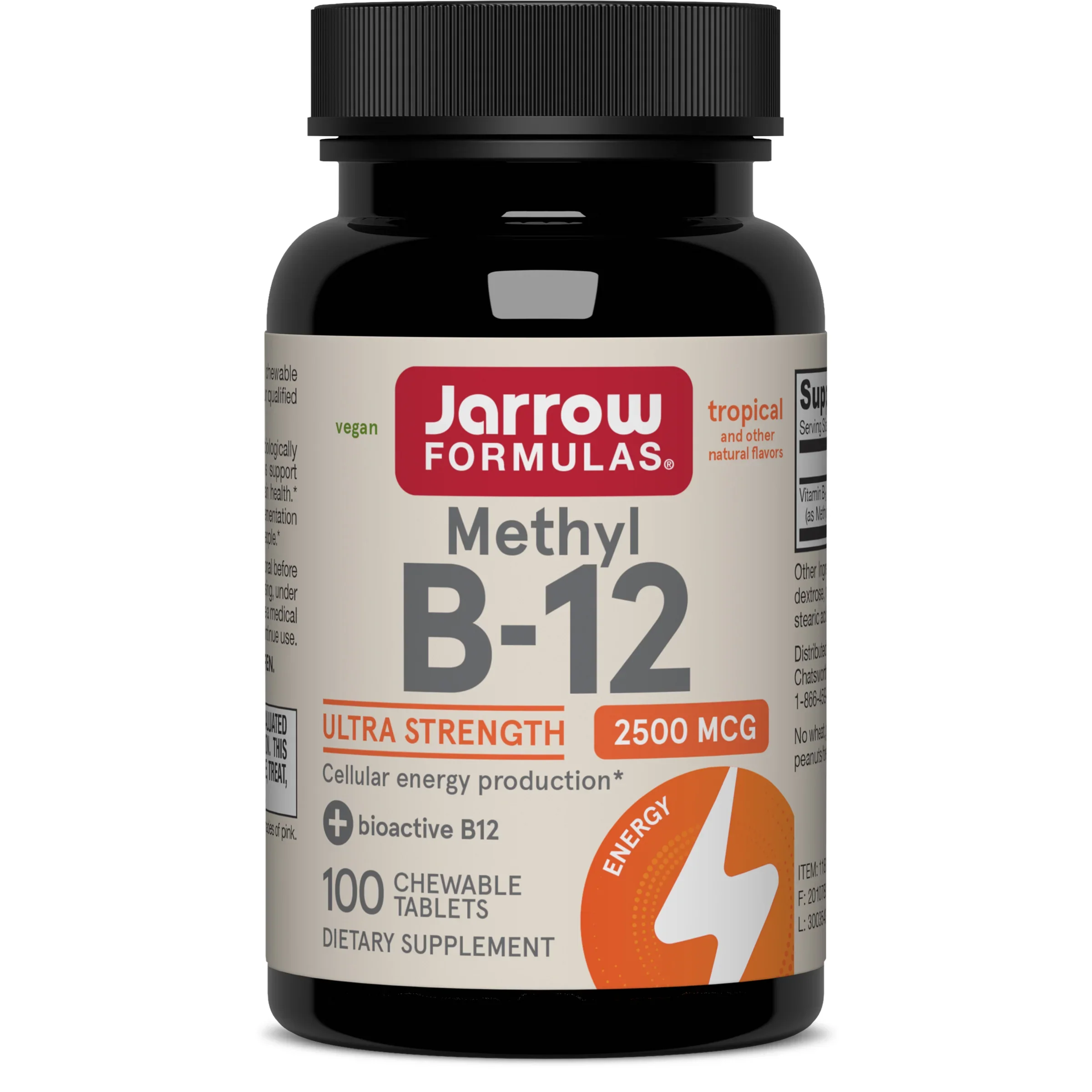 Jarrow Formulas Methyl B-12 - 2500mcg (Tropical)