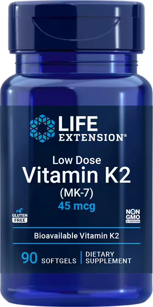Life Extension Low Dose Vitamin K2 (MK-7), 45mcg