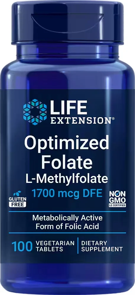 Life Extension Optimized Folate, 1700mcg