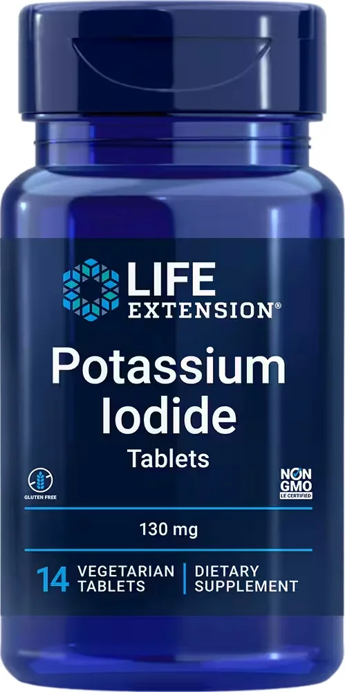 Life Extension Potassium Iodide Tablets, 130mg