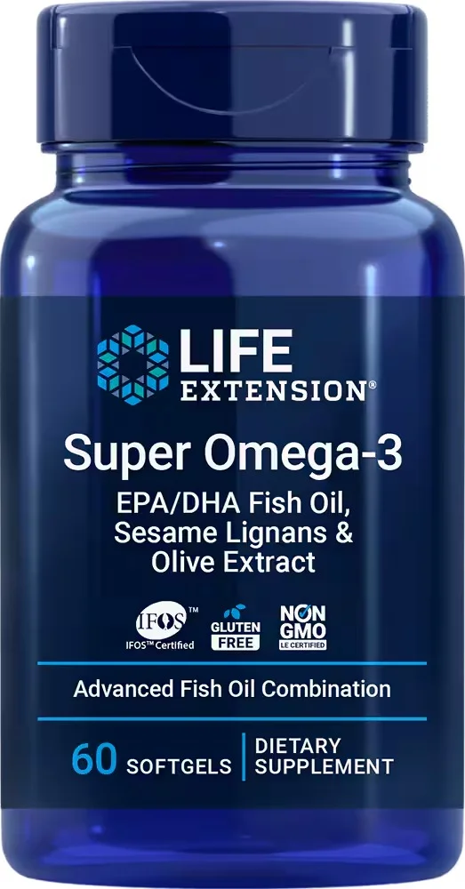 Life Extension Super Omega-3 EPA/DHA with Sesame Lignans & Olive Extract