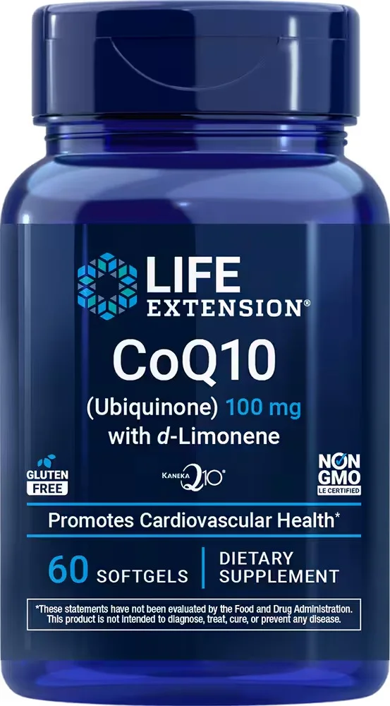 Life Extension Super-Absorbable CoQ10 (Ubiquinone) with d-Limonene, 100mg
