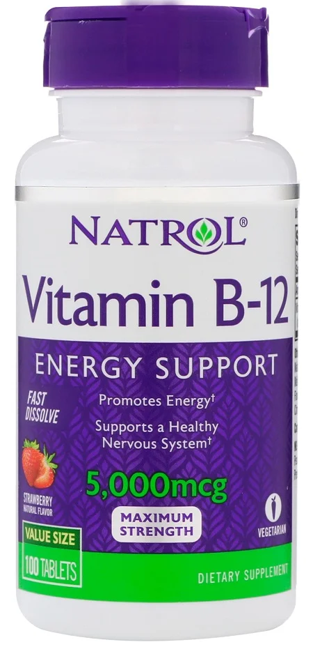 Natrol Vitamin B-12 Fast Dissolve, 5000mcg