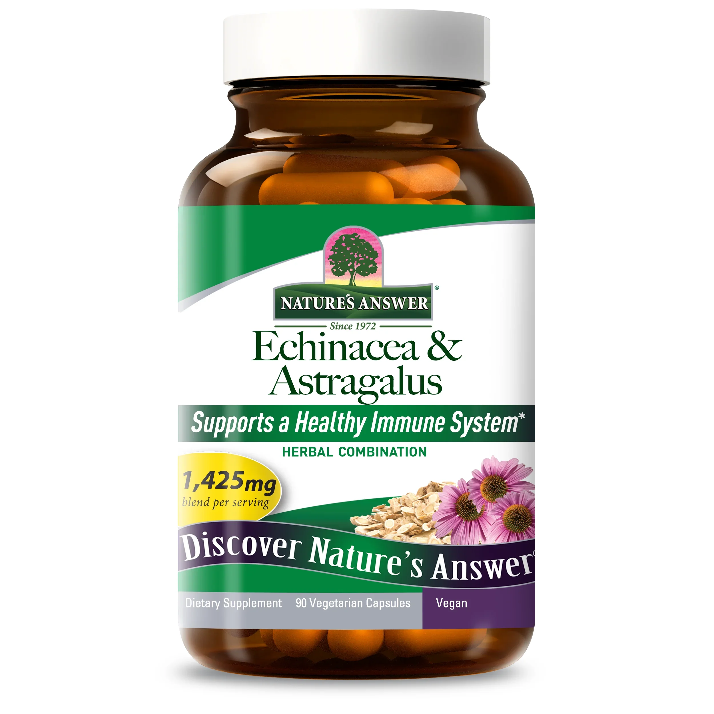 Nature's Answer Echinacea & Astragalus, 1425mg