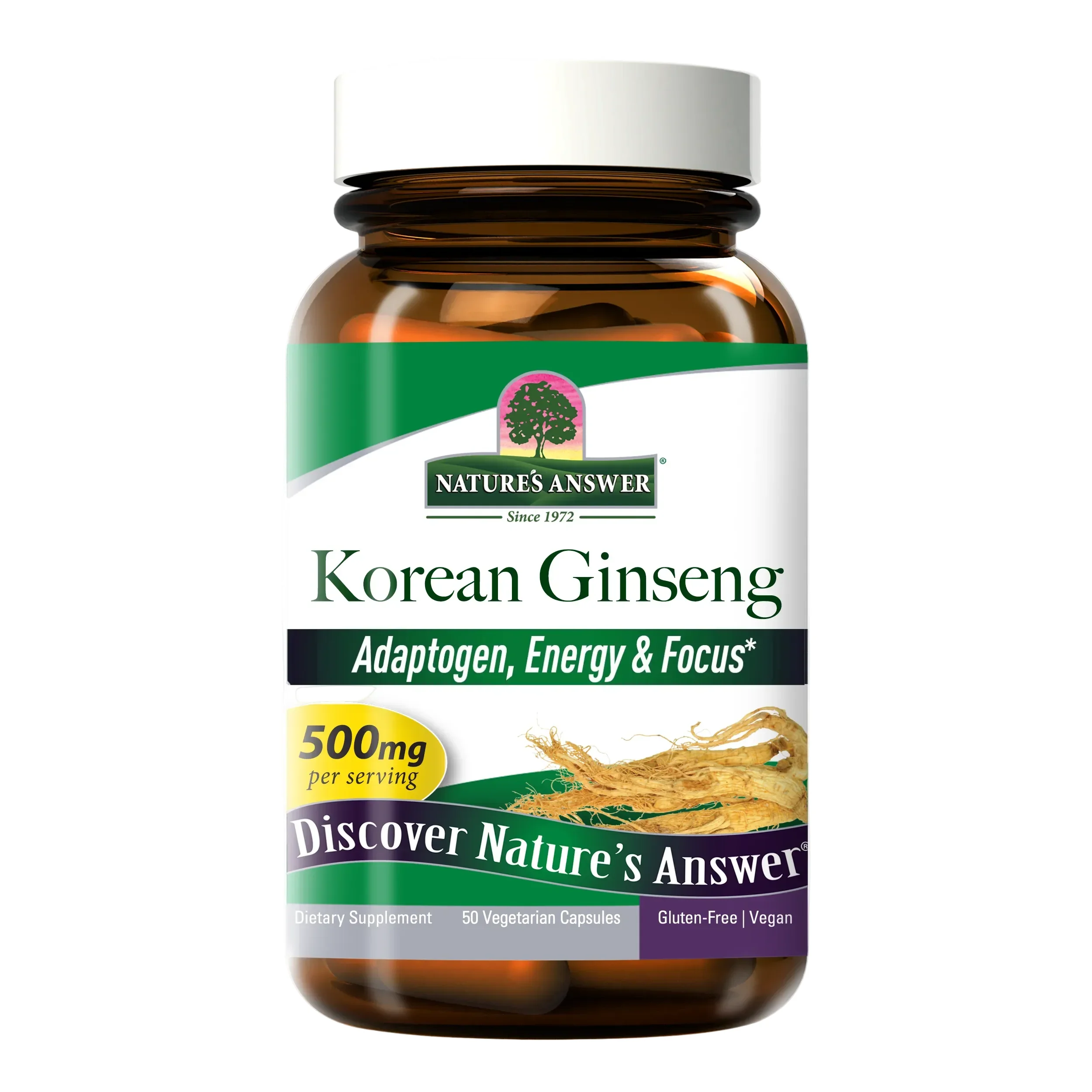 Nature's Answer Korean Ginseng, 500mg