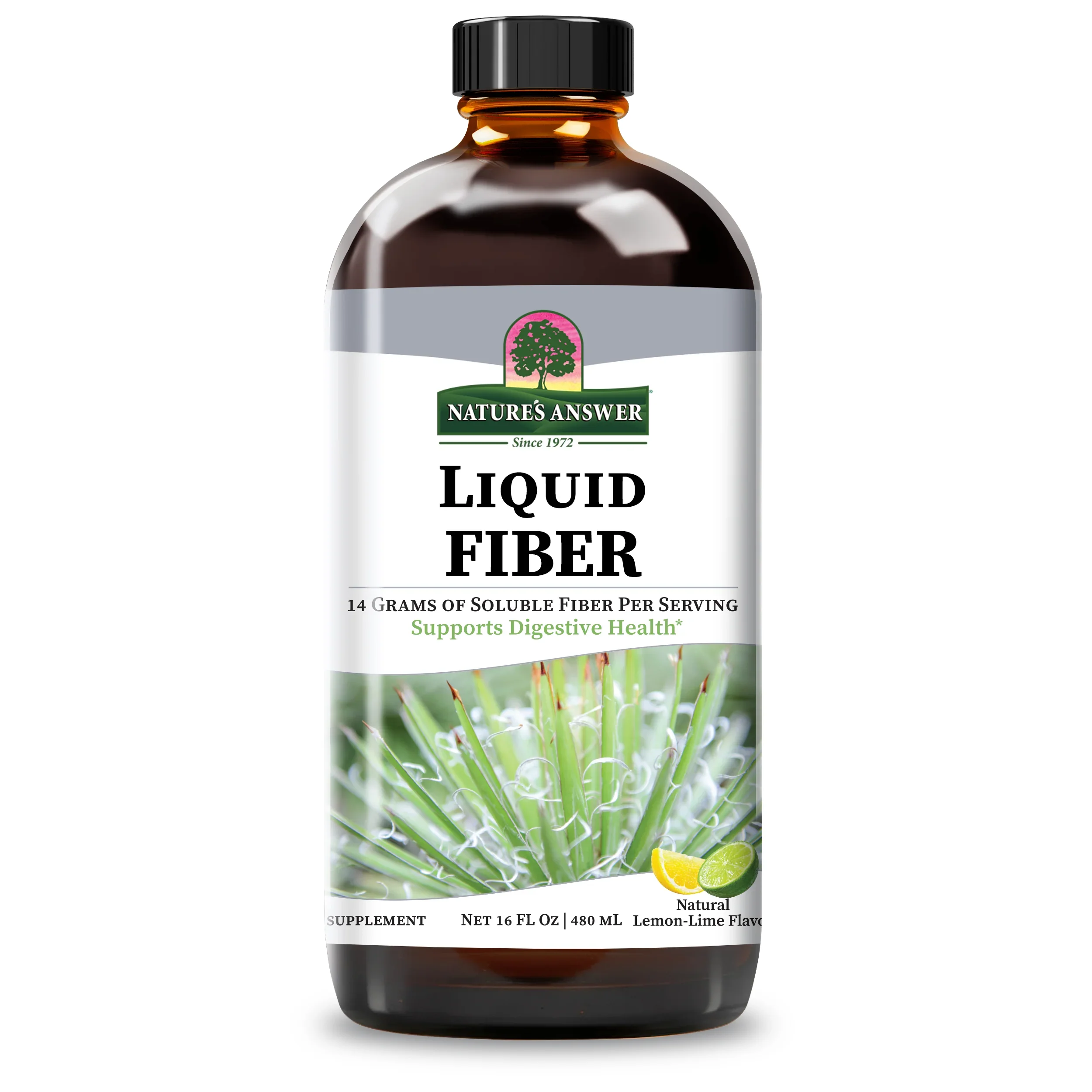 Nature's Answer Liquid Fiber, Lemon-Lime