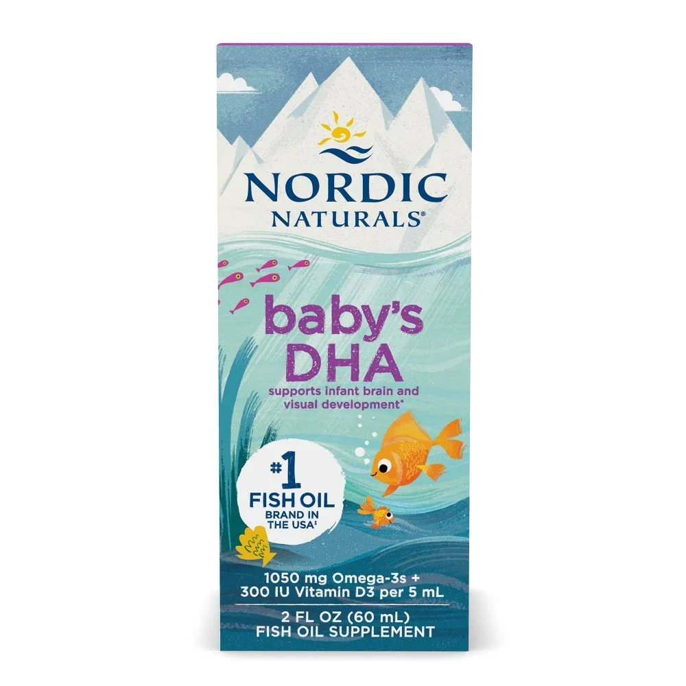 Nordic Naturals Baby's DHA Fish Oil, 1050mg Omega-3 with Vitamin D3