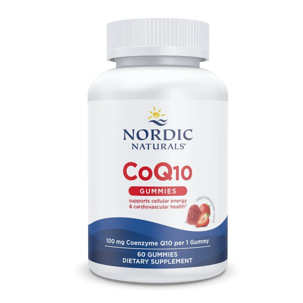Nordic Naturals CoQ10 Gummies, 100mg Strawberry