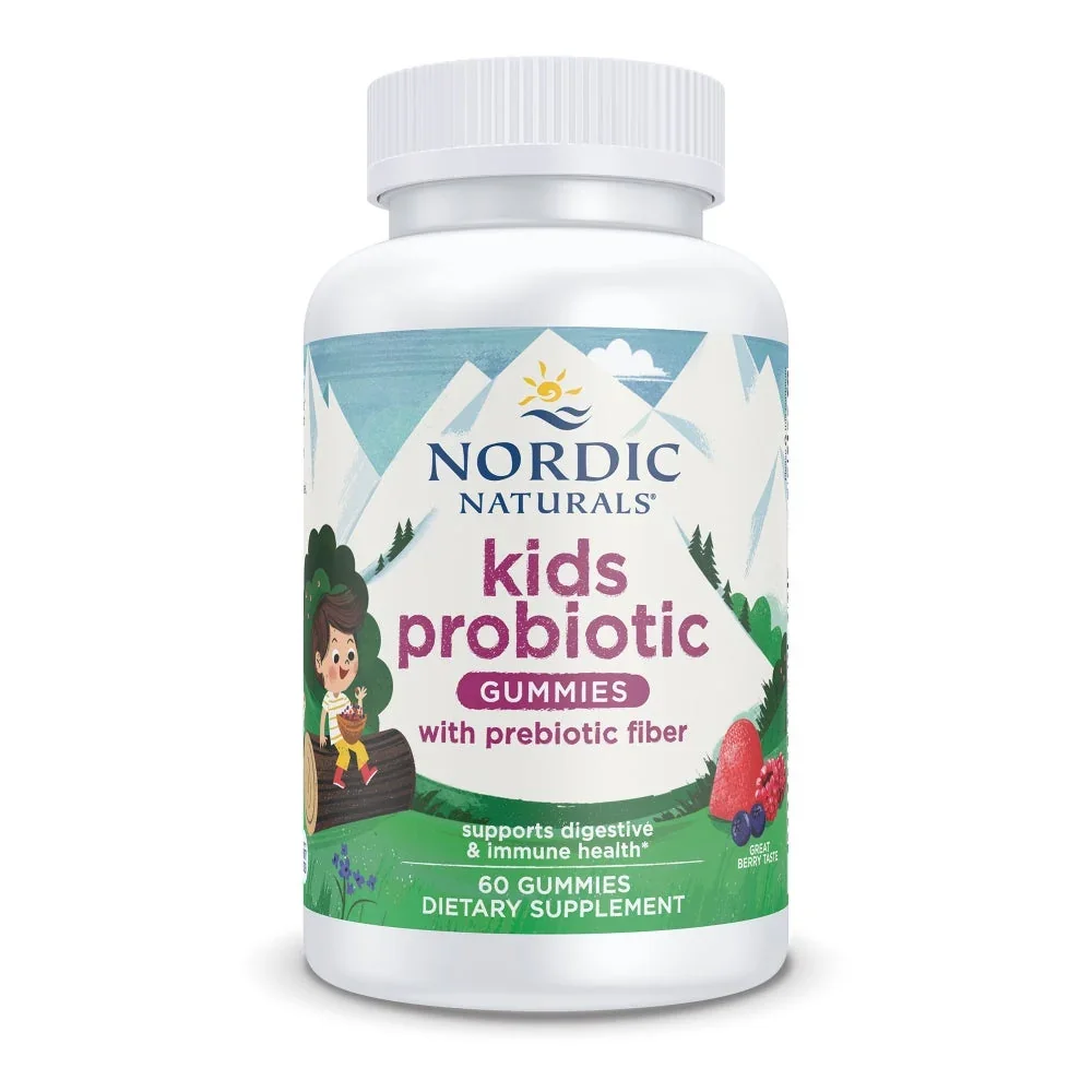 Nordic Naturals Kids Probiotic Gummies, Great Berry