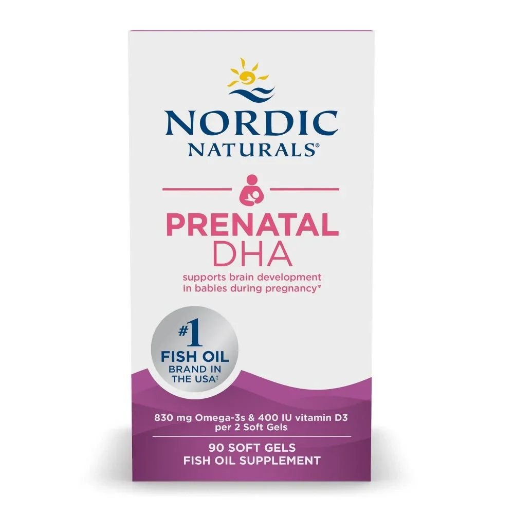Nordic Naturals Prenatal DHA, 830mg Omega-3 + 400 IU D3 - 830mg Omega-3 + 400 IU D3 Unflavored