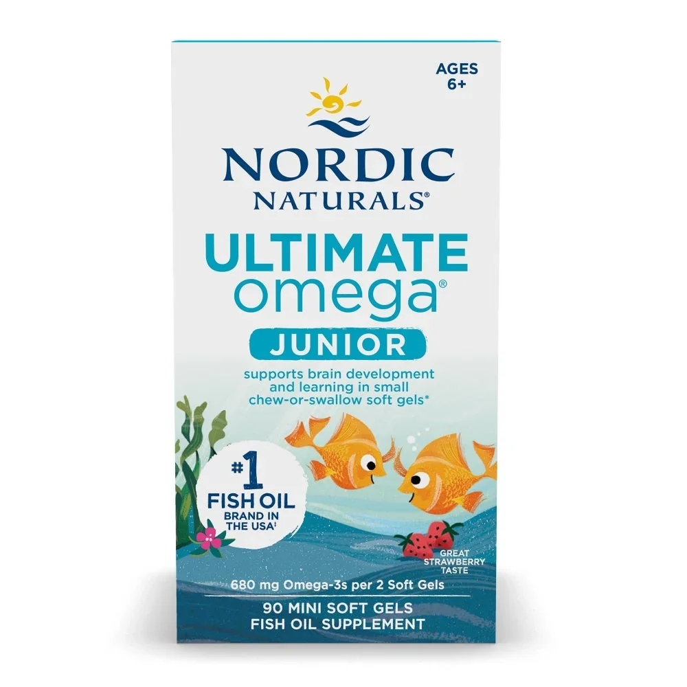 Nordic Naturals Ultimate Omega Fish Oil Junior, 680mg Strawberry
