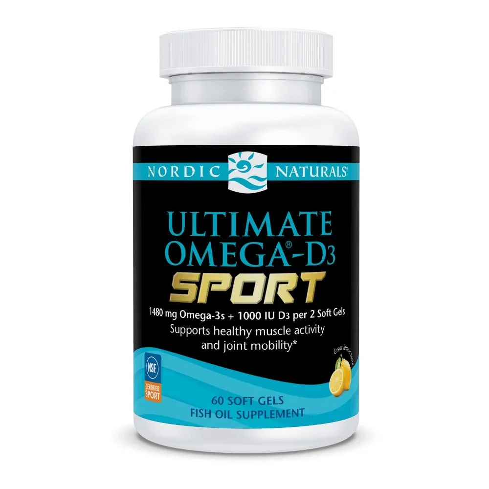 Nordic Naturals Ultimate Omega-D3 Sport, 1480mg Lemon