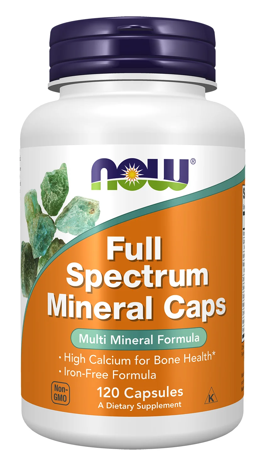 NOW Foods Full Spectrum Mineral Caps, Iron-Free