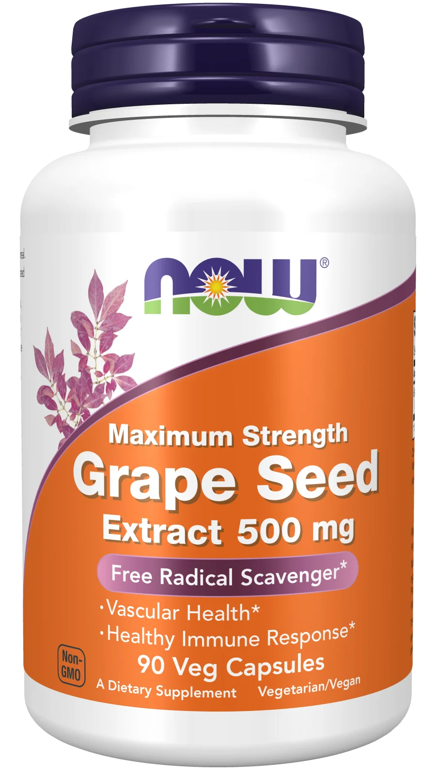 NOW Foods Grape Seed Extract, 500mg Maximum Strength