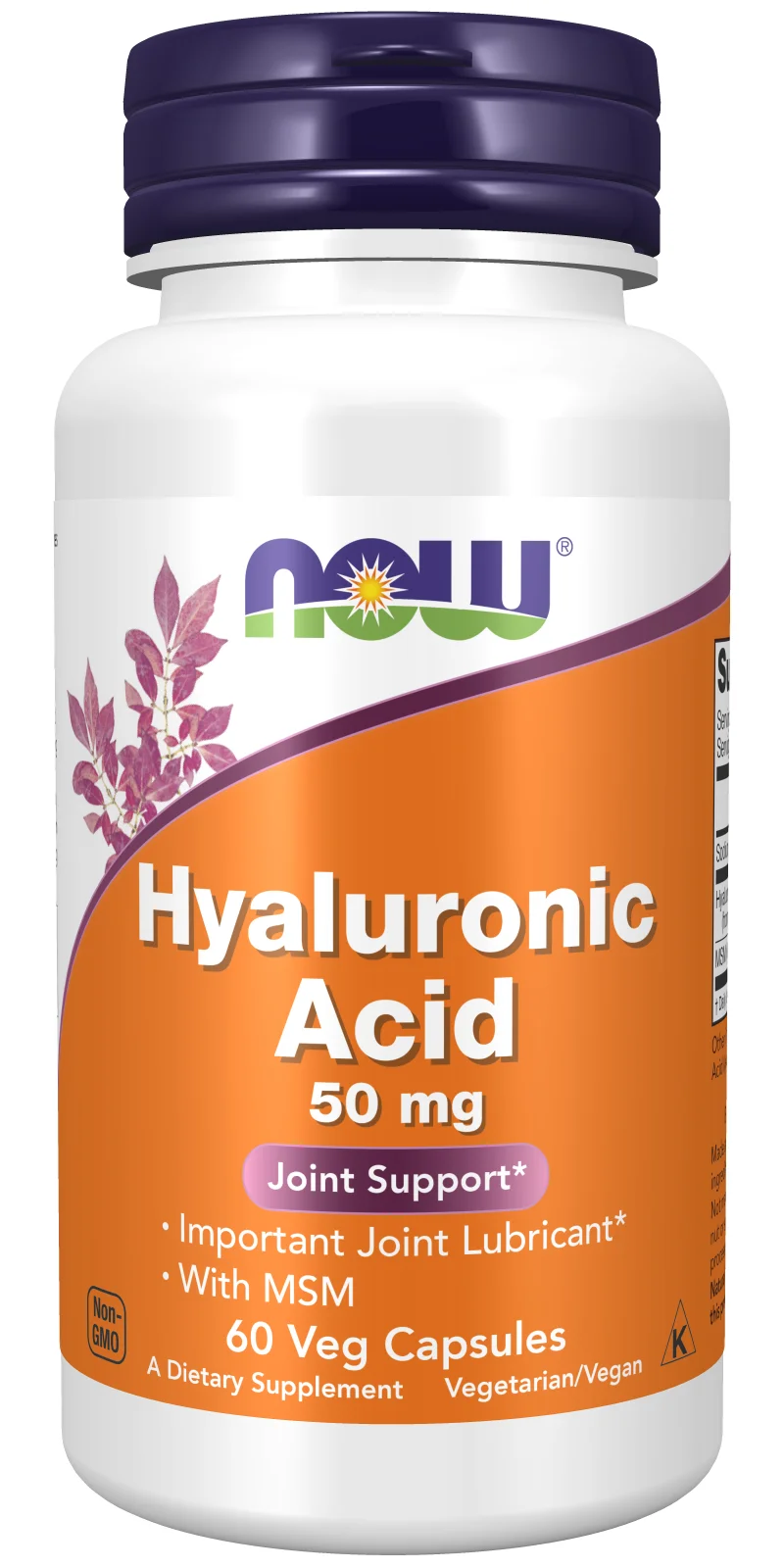 NOW Foods Hyaluronic Acid with MSM - 50mg