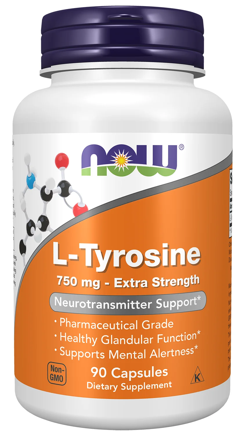 NOW Foods L-Tyrosine - Extra Strength 750mg