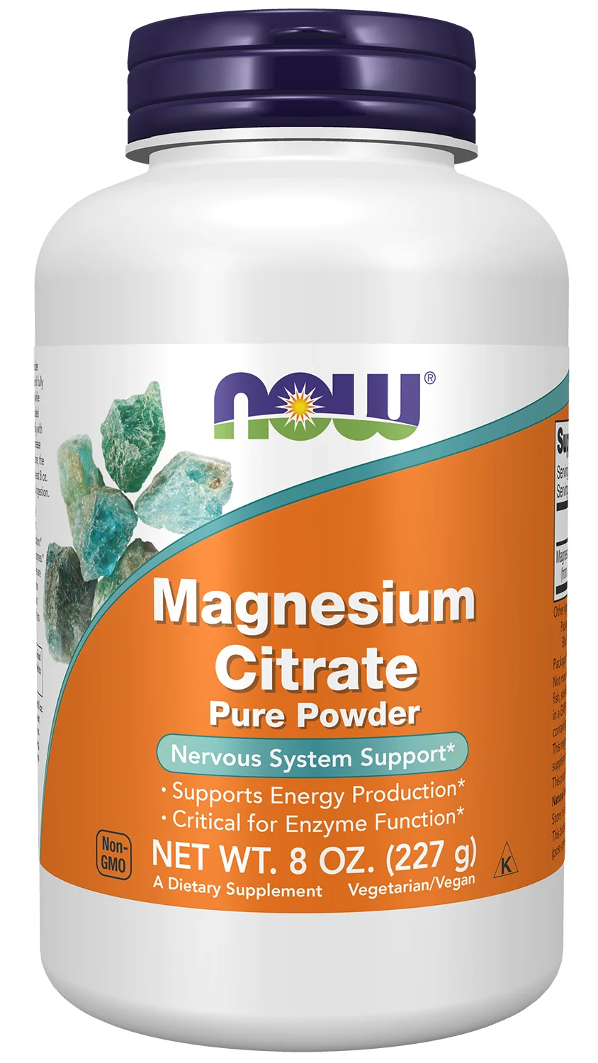 NOW Foods Magnesium Citrate - Pure Powder