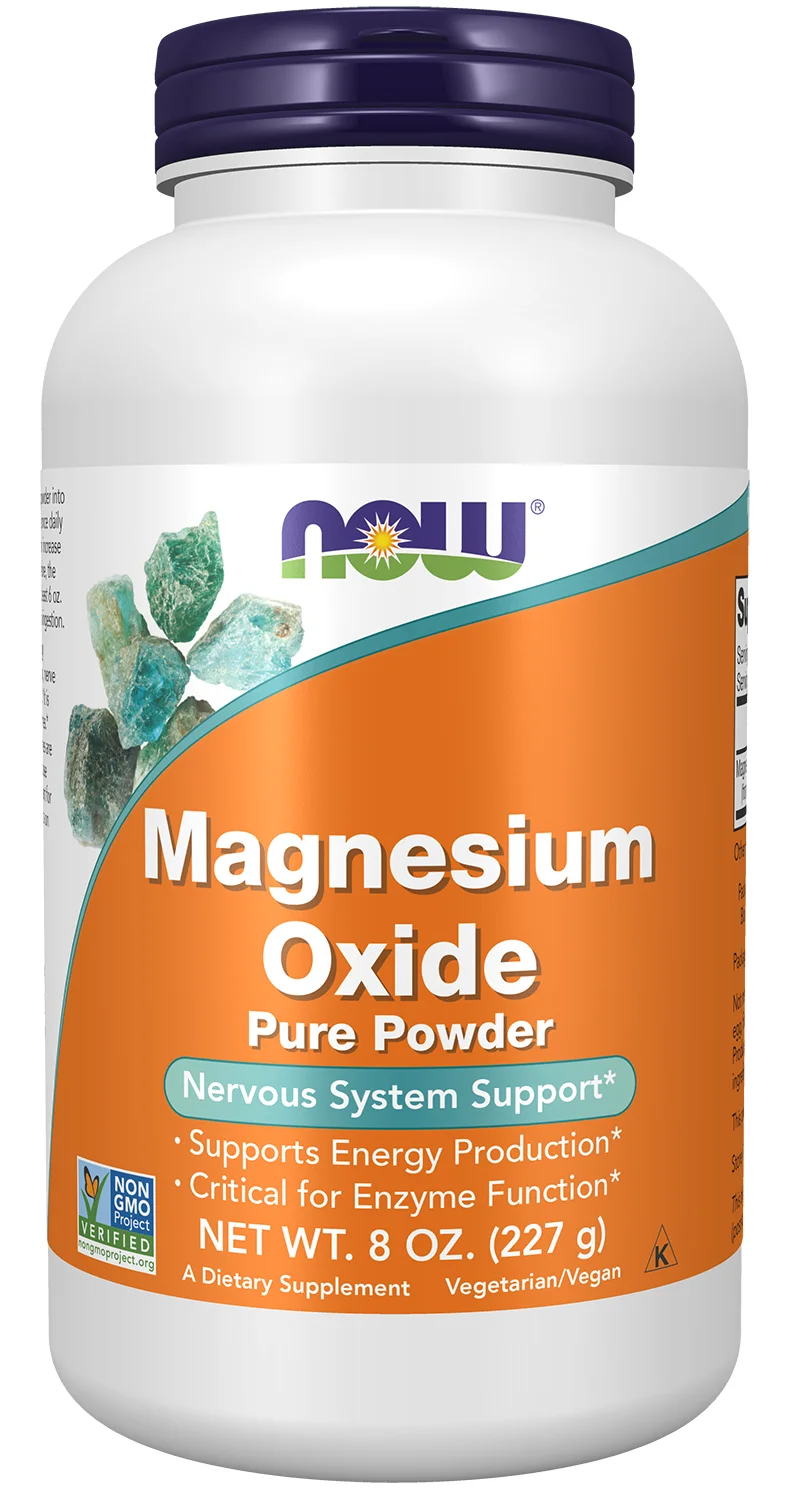 NOW Foods Magnesium Oxide, Pure Powder