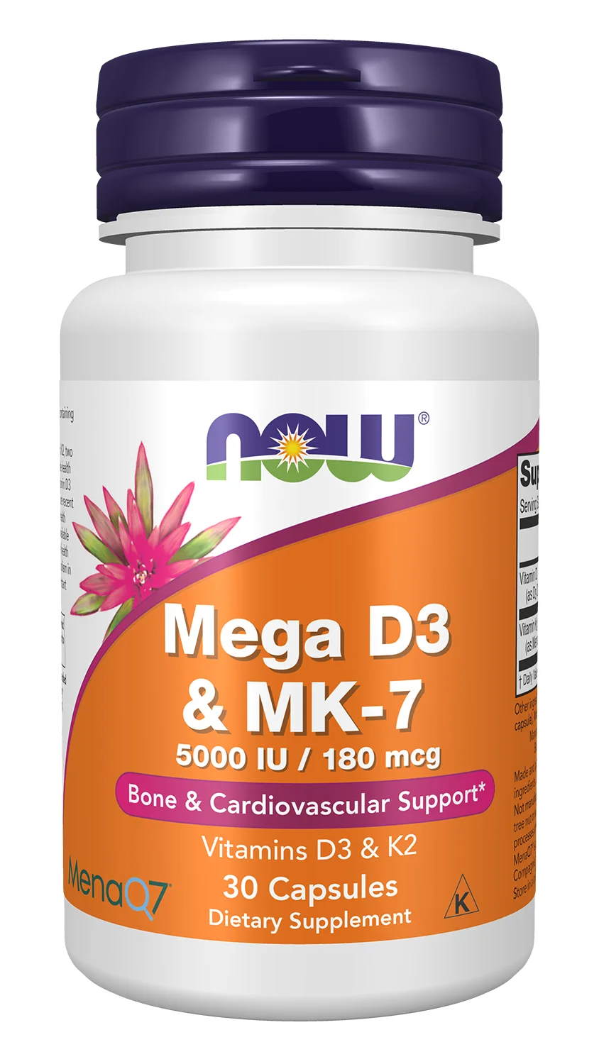 NOW Foods Mega D-3 & MK-7