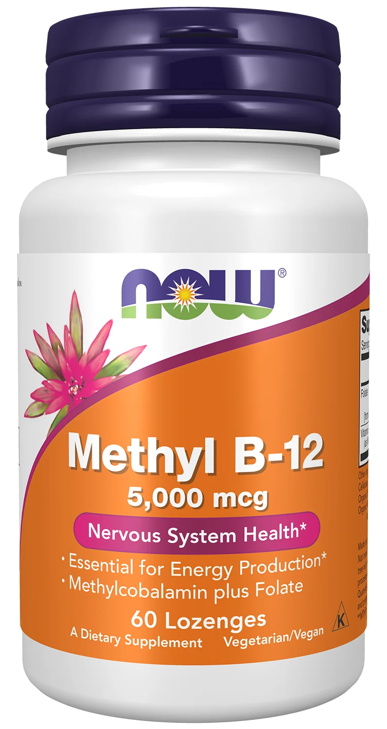 NOW Foods Methyl B-12 with Folic Acid - 5000mcg