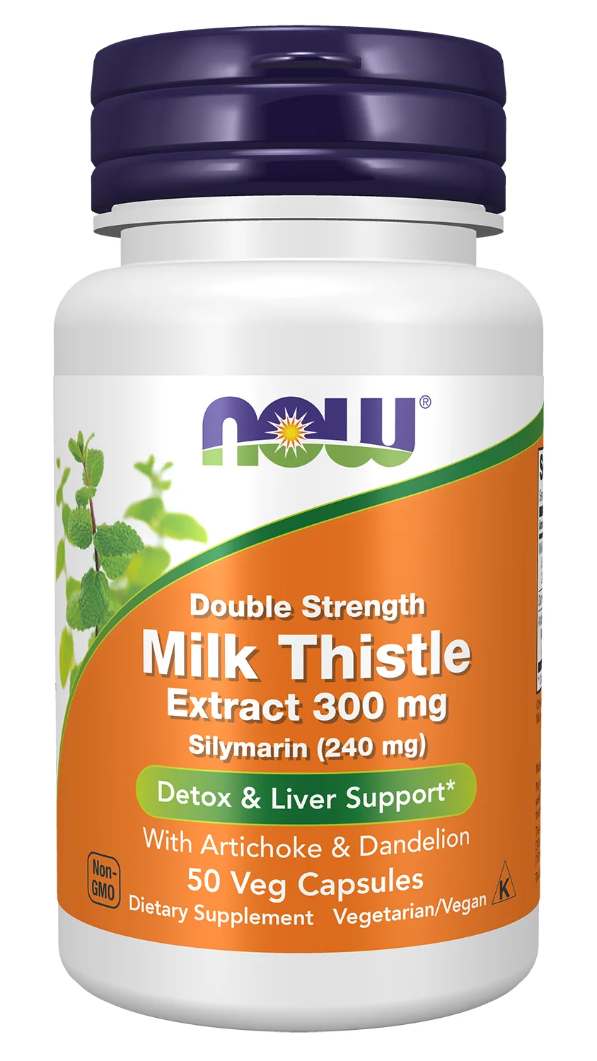 NOW Foods Milk Thistle Extract with Artichoke & Dandelion - 300mg Double Strength
